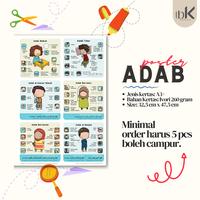 Gambar Poster Pendidikan Anak Muslim 6 Adab-Adab Anak Muslim dari Toko Bang Kausar undefined 1 Tokopedia