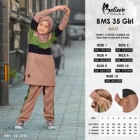 Gambar Setelan Baju Olahraga Anak Perempuan - Baju Olahraga Believe BMS 35 - Milo, 1 dari Toko Herbal Os undefined 2 Tokopedia