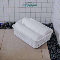 Gambar Kintakun Home Keranjang Plastik Serbaguna Lyra Putih Aesthetic - Large dari Kamar Rumahku undefined 4 Tokopedia