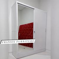 Gambar lemari pakaian custom alumunium ACP 180x200 sliding geser cermin dari Fransis Jaya furniture undefined 2 Tokopedia