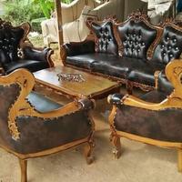 Gambar Kursi Sofa Tamu Garuda Kayu Jati Solid Jepara dari LarisJKT undefined 3 Tokopedia