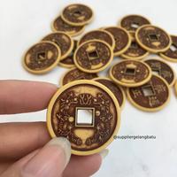 Gambar Aksesoris Koin Kuno China KAYU CHINESE coin ekslusif 3cm grosir craft dari gelangbatu undefined 3 Tokopedia