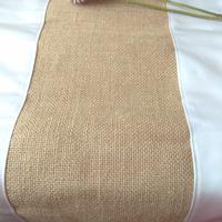 Gambar Table runner taplak meja goni satin custom bridal wedding dekorasi dari Niek&#39;s Burlap &amp; Lace undefined 4 Tokopedia