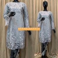 Gambar Kebaya kurung motif akar/ kebaya modern / kebaya by ocean kebaya - cream nude, XXL dari indah_kebayaa undefined 3 Tokopedia
