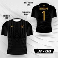 Gambar Jersey Bola Timnas Indonesia PSSI 01 - Hitam, 4XL dari JMWstore undefined 5 Tokopedia