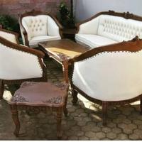 Gambar Kursi Sofa Tamu Garuda Kayu Jati Solid Jepara dari LarisJKT undefined 4 Tokopedia