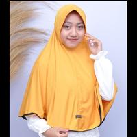 Gambar Hijab QUEENA Jilbab Instan Spandek Jumbo List Polos Syari Ori Aulana - Army dari AULANA HIJABWEAR undefined 5 Tokopedia