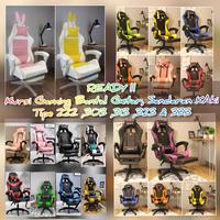 Gambar Kursi Gaming Bangku Gaming Chair Bantal Getar Santai Premium - 343 Red dari Jakarta Homeware undefined 3 Tokopedia