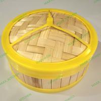 Gambar Dimsum Basket Kukusan Dimsum Klakat Dimsum Premium Steamer Bambu - Badan 30 cm dari maxxkitchen undefined 1 Tokopedia