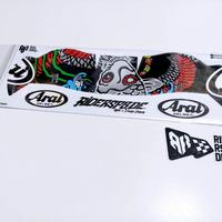 Gambar STICKER DECAL SPOILER ARAI DF-X2 TATSUKI - S dari Team Ride undefined 1 Tokopedia