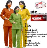 Gambar Baju oka lengan panjang| Baju ok Medis | Scrub Medis| Baju Perawat - Orange, L dari @Diva's Shop undefined 1 Tokopedia