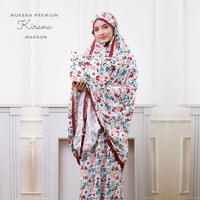Gambar MUKENA PREMIUM DEWASA Traveling 2in1 Kirana Maroon - MAROON dari yumnaa. undefined 2 Tokopedia