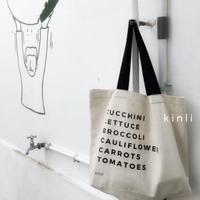Gambar shaka large tote bag eco friendly canvas bag grocery tas belanja - noir dari kinli undefined 4 Tokopedia