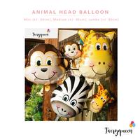 Gambar Balon Foil Animal Kepala Hewan Head Safari Balloon MINI MEDIUM JUMBO - jumbo, tiger dari Fairy Queen Balon undefined 3 Tokopedia