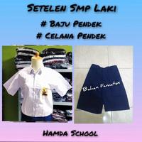 Gambar Setelan Smp Laki Baju Pendek Celana Pendek Seragam Sekolah - Kelas 3 dari Hamda School undefined 1 Tokopedia