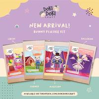 Gambar Bunny Plushie Kit - Doki Doki Doll DIY Boneka Mewarnai Anak Edukasi dari Doki Doki Craft undefined 1 Tokopedia