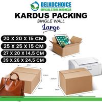 Gambar KARDUS PACKING KARTON BOX LARGE DUS KOTAK PACKAGING BESAR POLOS TEBAL - SW 25x15x8cm dari Delkochoice Official Store undefined 1 Tokopedia