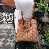 Gambar Tas Wanita Murah/ Tas Anyaman Plastik Premium Cindy Full 2 Line - Peach dari Vievie_shopp undefined 5 Tokopedia