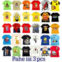 Gambar Paket Hemat Murah ISI 3 Baju / Kaos Anak Laki Usia 1-9 tahun / Random dari A&A Kidz Store undefined 1 Tokopedia