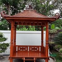 Gambar Gazebo Kayu Jati | Atap Sirap Model Joglo dan Ukir dari Sabilajati Jepara undefined 1 Tokopedia