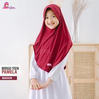 Gambar Bergo Teen Pamela Miulan Jilbab Anak SD MI hijab anak 8 th 9 th - Plum dari MIULAN HOUSLET undefined 3 Tokopedia