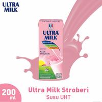 Gambar ULTRA MILK Susu UHT Strawberry 200 ml dari Nanatsutsurugi undefined 2 Tokopedia