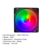Gambar FAN CASE RGB INFINITY TWILIGHT SPARKLE [FRGB, 120MM, MOLEX] dari POINT99 COMPUTER undefined 3 Tokopedia