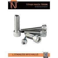 Gambar Baut L stainless M10x100 drat 1.25 halus SS304 M10 x 100 mm atau 10 cm dari Tithan Niaga Teknik undefined 1 Tokopedia