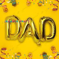 Gambar Balon Foil DAD Sambung / Balon Foil DAD / Balon Dad / Dad Foil Balloon dari Jakarta Party undefined 3 Tokopedia