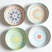 Gambar Bohemian Round Plate | Piring Keramik Cantik | Piring Estetis - Orange Totem dari Hikari Homeware undefined 1 Tokopedia