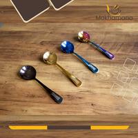 Gambar Muranee Coffee Cupping Spoon Sendok Bulat Kopi Stainless Barista DX01 - Blue dari Mokhamano Coffee undefined 4 Tokopedia