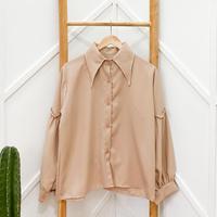 Gambar Atasan wanita lengan panjang kemeja wanita remaja fashion muslim - Mocca, all size dari ZOLLAM STORE undefined 2 Tokopedia