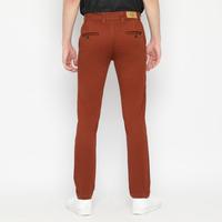 Gambar POLICE Celana Chino Slim Fit Cotton Twill Stretch Pria Coklat Tua - Coklat Tua, 31 dari RBJ undefined 2 Tokopedia