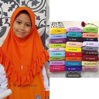 Gambar Jilbab Anak Husnia size L [6-10 th] Model Curly Lancip - Vania - Orange dari Vania Muthi Depok undefined 3 Tokopedia