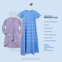 Gambar Baru!! Misora Set outer/ Gamis Anak Usia Mulai 3thn - 13 thn By Hoofla - Brown, S dari Mommya2 New undefined 4 Tokopedia