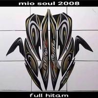 Gambar Mio Soul Karbu 2008 Hitam Standar Stiker Striping Lis Body Bodi dari Familystickermotor undefined 1 Tokopedia