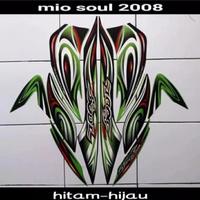 Gambar Sticker Striping Lis List Body Mio Soul Karbu 2008 Hitam Hijau dari Familystickermotor undefined 1 Tokopedia
