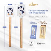 Gambar Lisse Spatula Silicone Gagang Kayu Silikon Isi 2pcs - Scralett Koala dari Trinity Kitchen undefined 4 Tokopedia