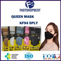 Gambar QUEEN Mask Masker DEWASA KF94 Mask 5PLY Earloop 4D Korea Evo dari Fastshopbest undefined 1 Tokopedia