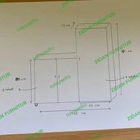 Gambar lemari costum dari ZIDAN FURNITUR undefined 2 Tokopedia