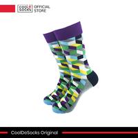 Gambar Kaos Kaki CoolDeSocks Original | 3D Cubes Colorful Green dari CoolDeSocks undefined 1 Tokopedia