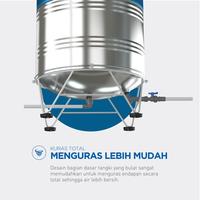 Gambar Tangki Air / Tandon / Toren Stainless Penguin 2000 Liter - TBSK 2000 dari Sumber Makmur Sejahtra undefined 3 Tokopedia