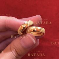 Gambar Cincin Nikah Tunangan Kawin Couple Emas Tua Asli Kadar 99% / 97% - 99%, 3 gr dari Tokomasbatara undefined 2 Tokopedia
