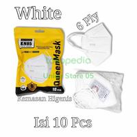 Gambar masker kn95 6ply queen mask 1 pack isi 10pcs warna warni soft original - Putih dari uniq store 05 undefined 3 Tokopedia