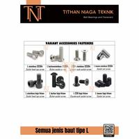 Gambar Baut L stainless m6x25 CSK drat 1.0 ss 304 / L kepala tepar ss m6 x 25 dari Tithan Niaga Teknik undefined 2 Tokopedia