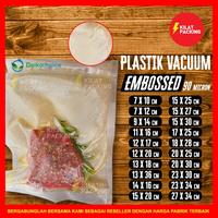 Gambar Plastik Vacum Vacuum Bag POLOS EMBOSS Vakum Sealer Delkochoice Satuan - EMBOSS 90mic, 22 x 45 cm dari kilat packing undefined 5 Tokopedia