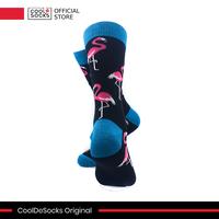 Gambar CoolDeSocks Original | Kaos Kaki Motif - Pink Flamingos Teal Blue dari CoolDeSocks undefined 3 Tokopedia