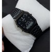Gambar Jam Tangan Pria Wanita Casio Original Rantai Double Time Terbaru - Silver dari Alqodiri Shop undefined 3 Tokopedia