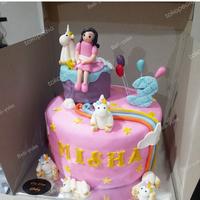 Gambar BigBossCakery CUSTOM CAKE BIRTHDAY KUE ULTAH HIAS Mermaid Aurora Sport - lapis surabaya, 18cm dari Big Boss Cakery undefined 3 Tokopedia