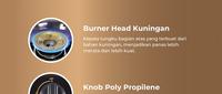 Gambar Miyako Kompor Gas 1 Tungku KG-101C 101C Burner Kuningan dari Sempu Elektronik undefined 3 Tokopedia